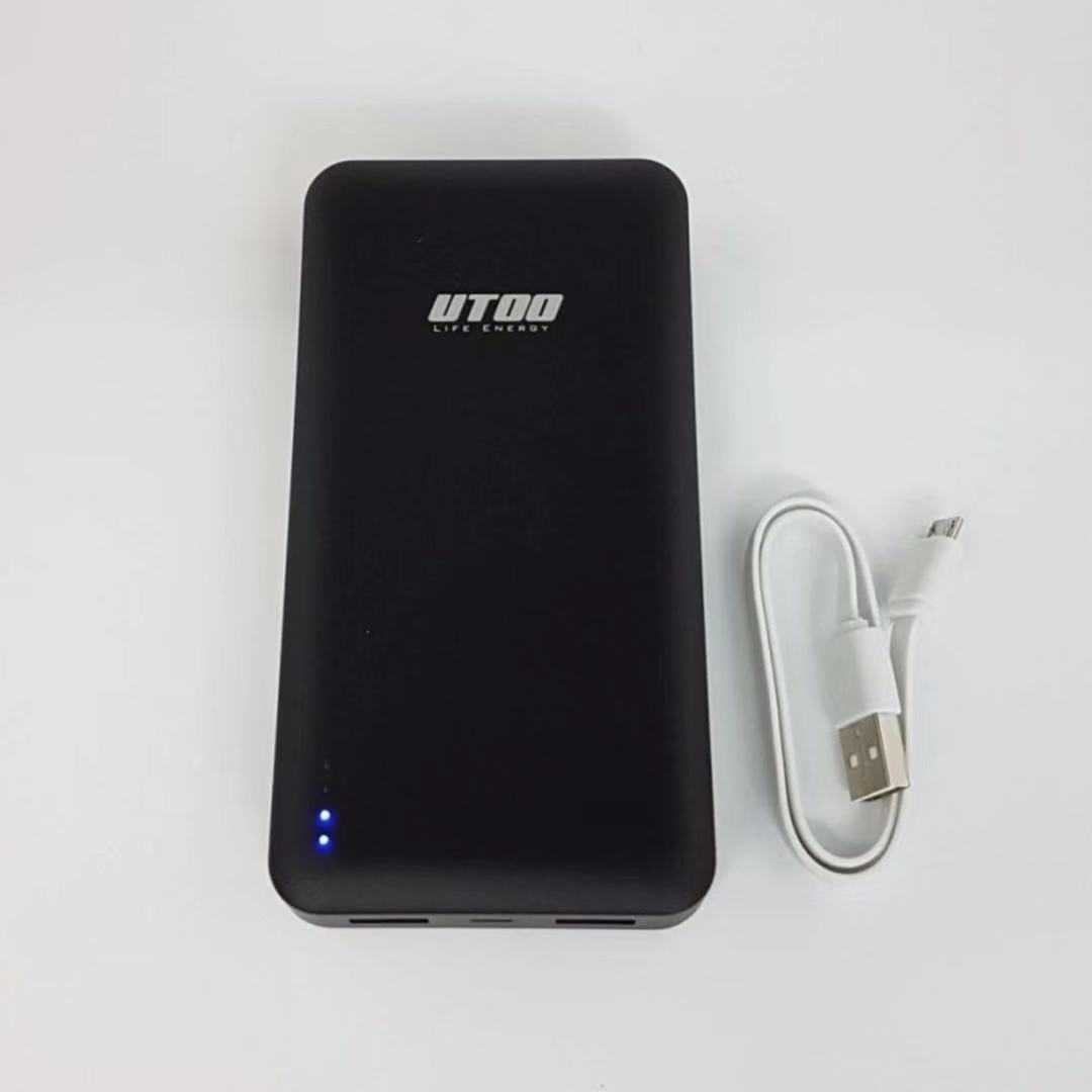 (BLACK)UTOO U156 15000mAh Power Bank Li-Polymer Battery(READY STOCK)